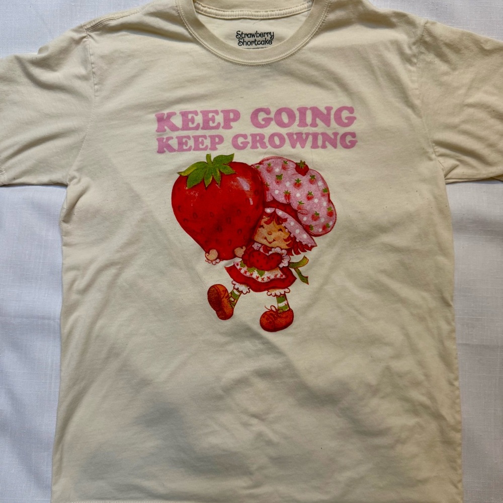 Women’s Strawberry Shortcake T-Shirt - Keep Going Keep Growing